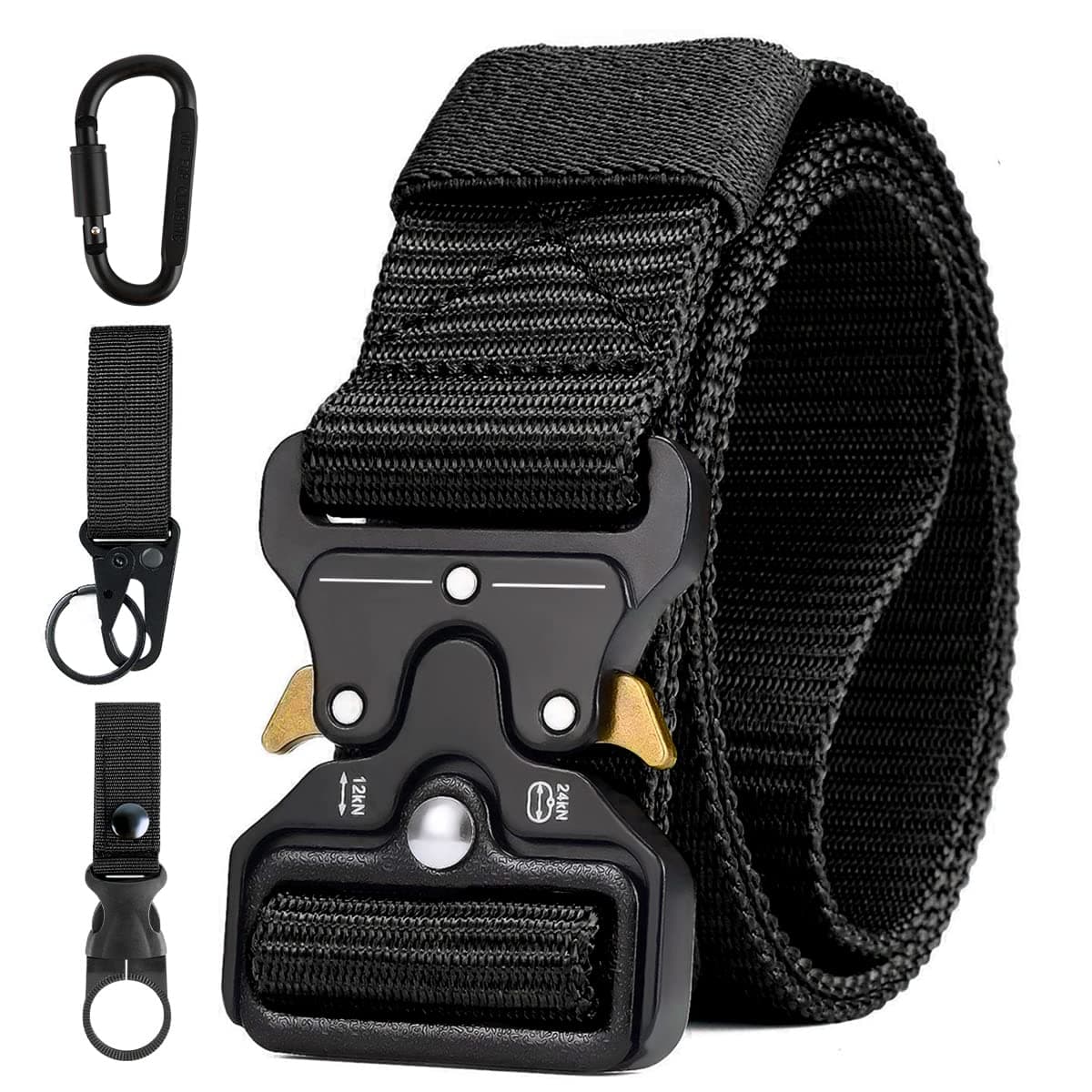 AivaToba Taktischer Gürtel Herren - Hochwertiger Military Style Nylon Canvas Arbeitsgürtel 🚴‍♂️🚵‍♂️🧗‍♂️🏄‍♂️🤾‍♂️
