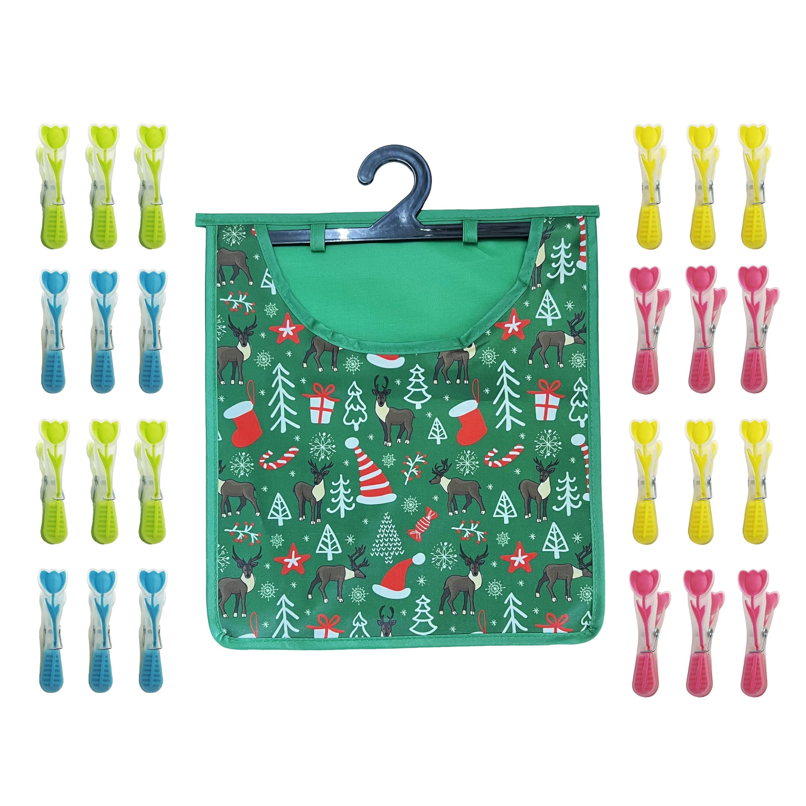 Angebot: Maishijie Wäscheklammern Set mit Soft Grip und Wäscheklammern Tasche 🌈