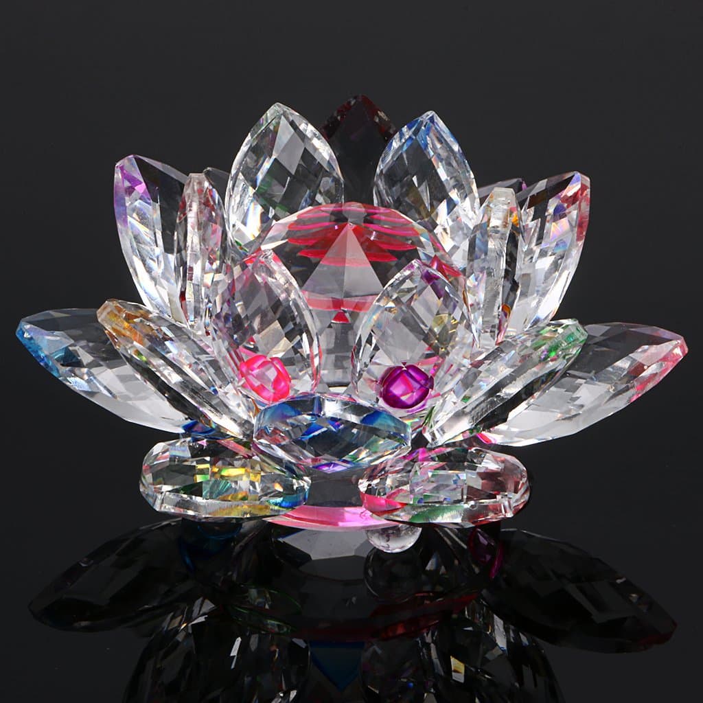🌈 BSTKEY Bunte Lotusblume Regenbogen 130mm 🌺