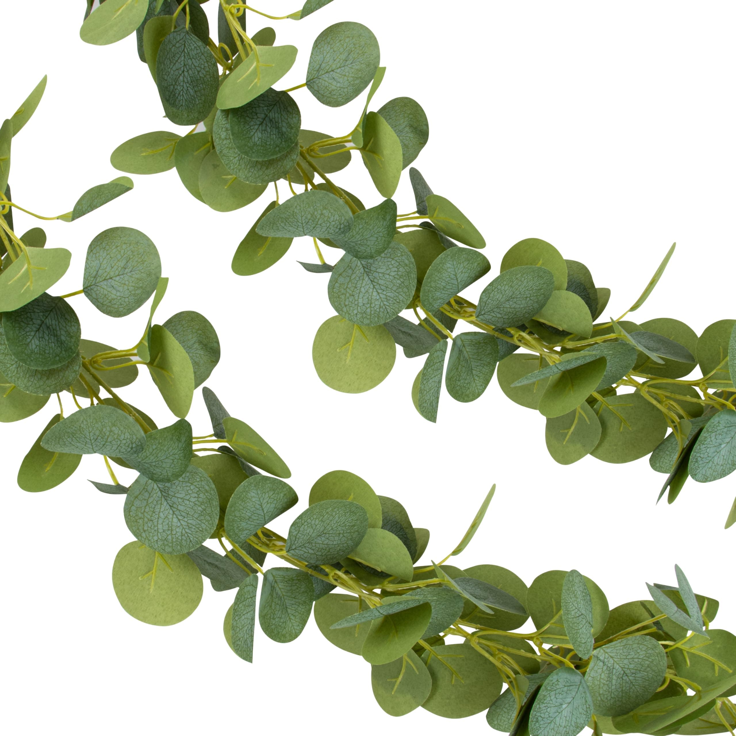 🌿🌸 Foshird 2 Stück Künstliche Eukalyptus 2m Blätter Girlande Grün 🌸🌿