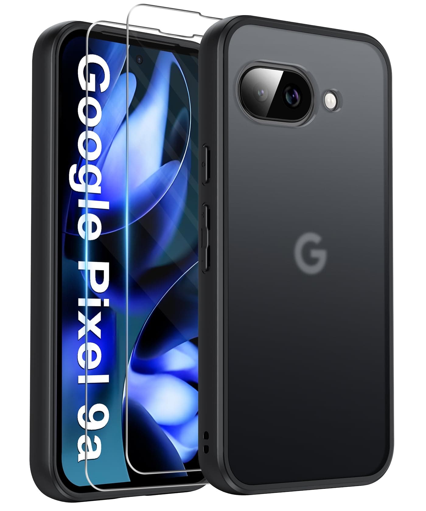 FLLAO Matt Handyhülle für Google Pixel 9a Hülle und 2 Schutzfolie 📱🛡️