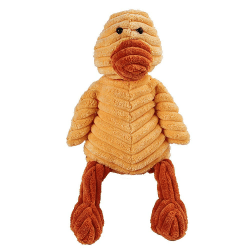 🐶 Hundespielzeug Stofftier Ente mit Quietsche - Weiches Kuscheltier für Welpen, Kleine und Mittelgroße Hunde 🐾