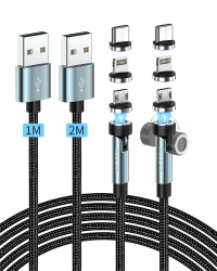 Kuulaa Magnetisches Ladekabel, 3 in 1, 360°&180° Magnetkabel 🧲📱