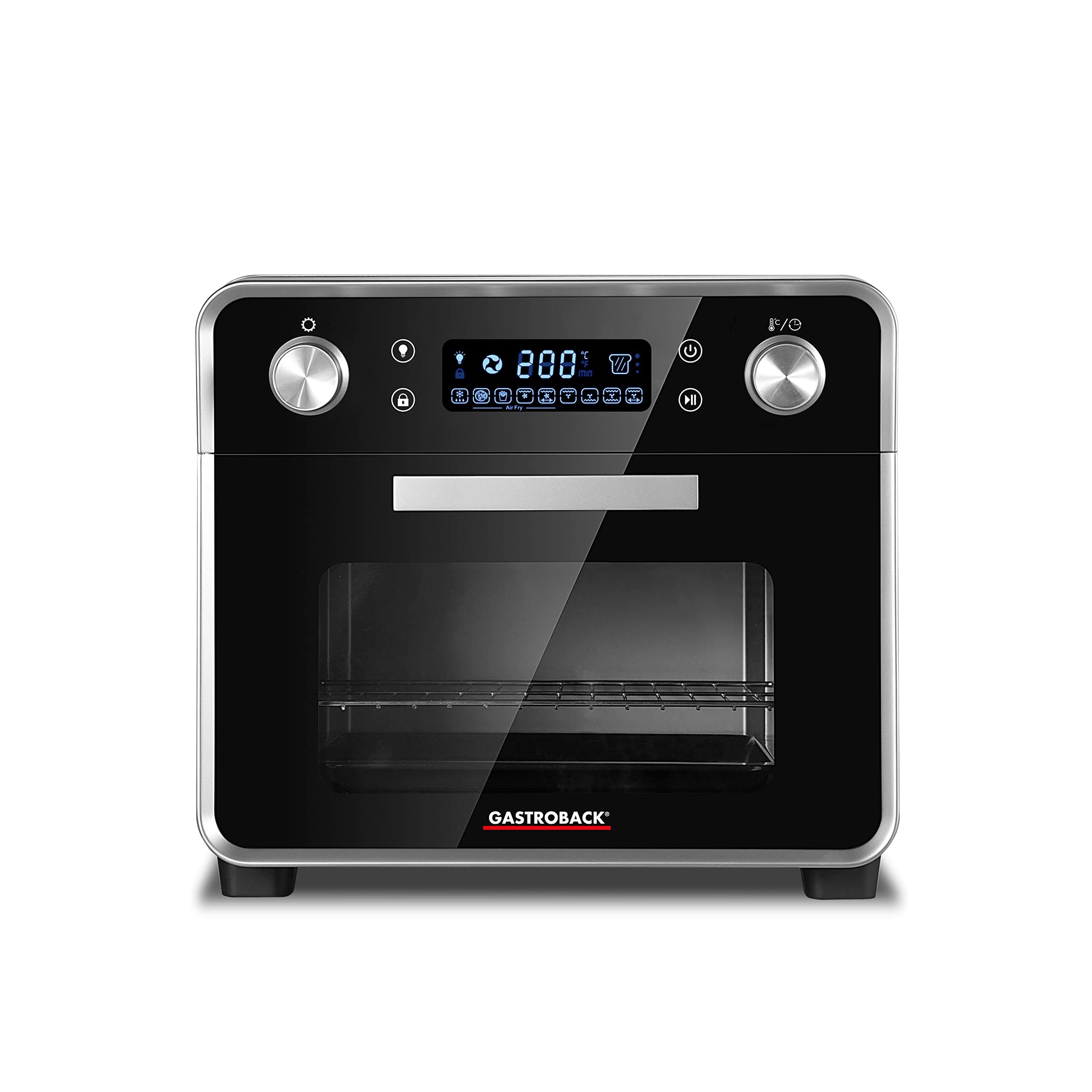 🍕🔥 GASTROBACK #42815 Design Ofen Air Fry & Pizza 5 IN 1: Pizzaofen, Heißluftfritteuse, Mini-Backofen 🍕🔥