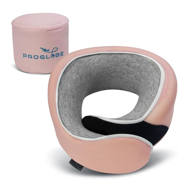 🌟 Proglobe Junior Nackenkissen für Kinder 🌈 - Ergonomisches Reisekissen aus Memory-Schaum für Auto, Flugzeug, Bahn!