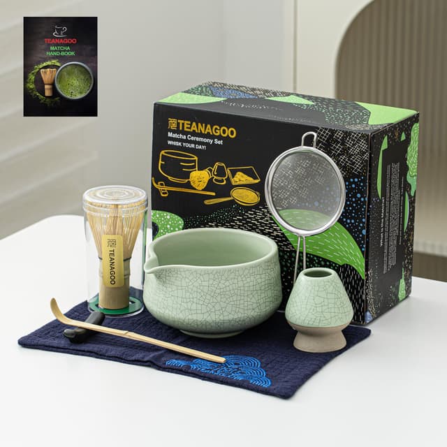 TEANAGOO Matcha-Set 🍵 7-teiliges Matcha-Schneebesen-Set