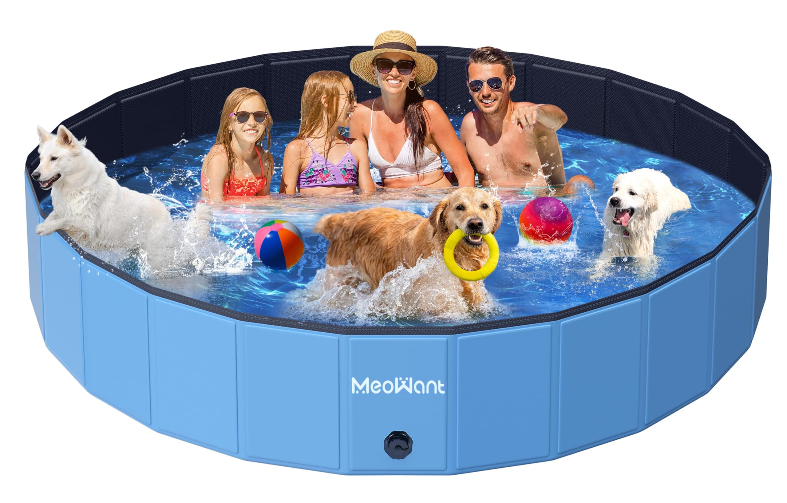 🐾🌞 Meowant Hundepool Faltbar - Hundebadewanne für den Sommer Spaß 🌊🐶