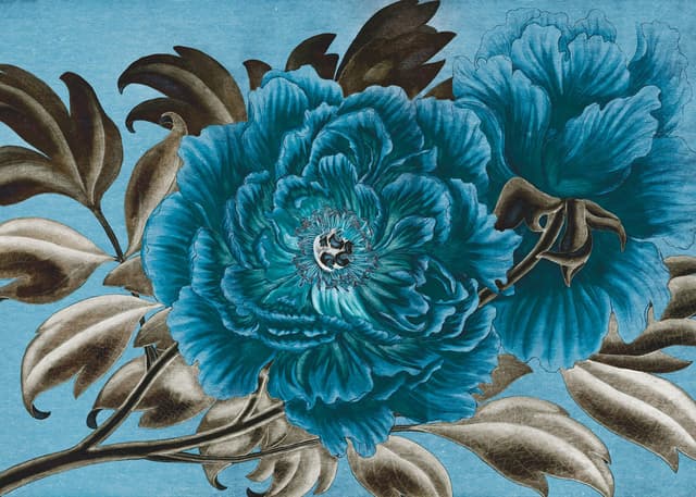 Komar Vlies Fototapete - Royal Peony - Große Blume für dein Zuhause 🌸🏡