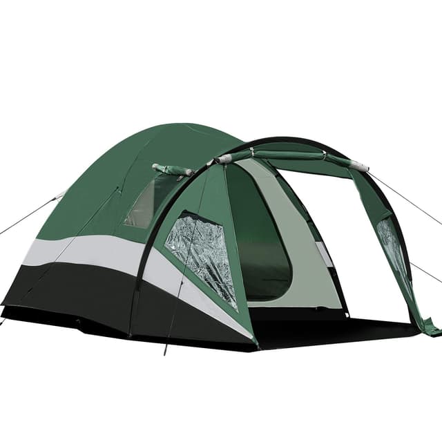 Portal Zelt 3-4 Personen XL mit Vorraum und Fenster für Outdoor Festival Familie 🏕️