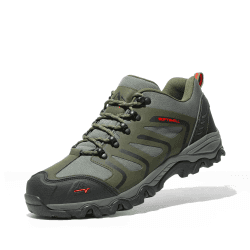 NORTIV 8 Herren Wanderschuhe 🥾🏞️ Wasserdicht Trekking Schuhe 40 EU Armee Grün Schwarz Orange