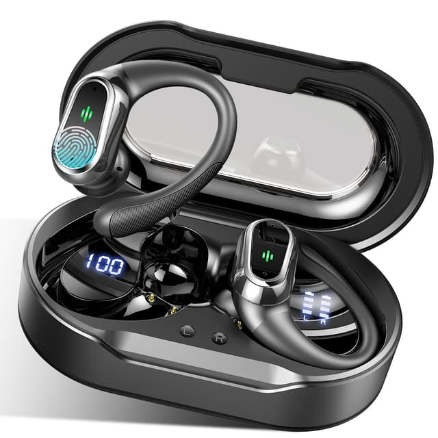 🎧 Bluetooth Kopfhörer Sport | Kabellos Bluetooth 5.4 | Tiefer Bass | 50H Spielzeit | IP7 Wasserdicht | LED-Anzeige