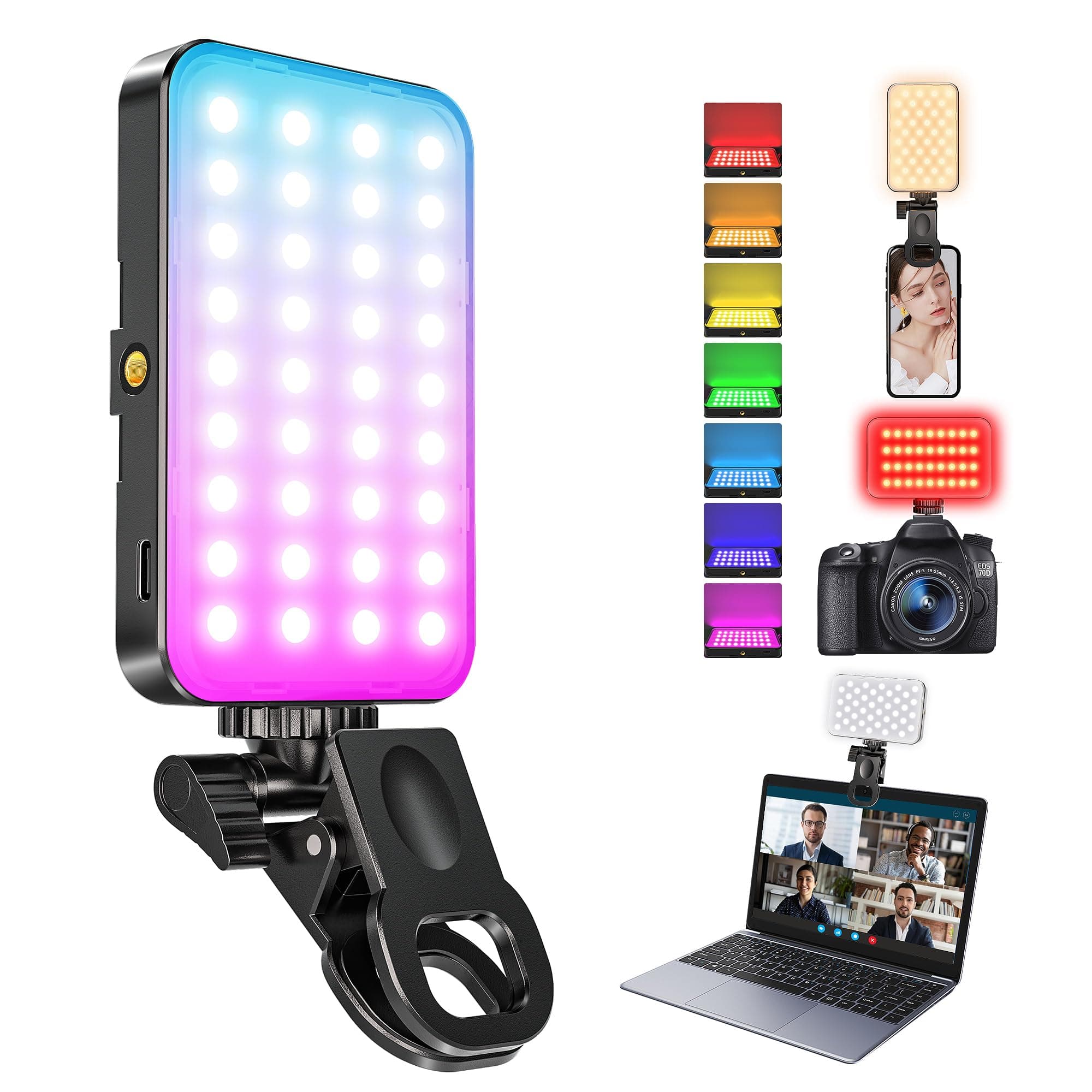 106 LED Selfie Handy Licht - Perfekte Beleuchtung für Make-up und Vlogs! 🔦📸