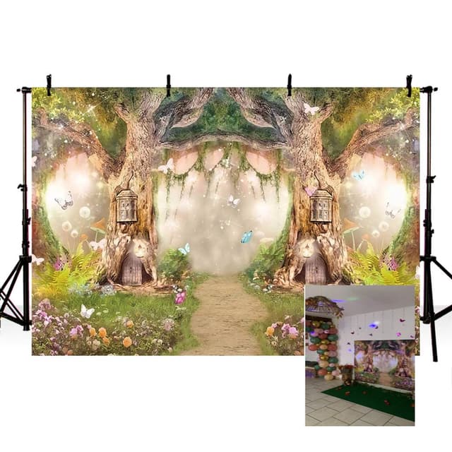 MEHOFOND 2,1 x 1,5 m Im Märchenwald Studio Hintergrund 🧚‍♀️🌸🎉