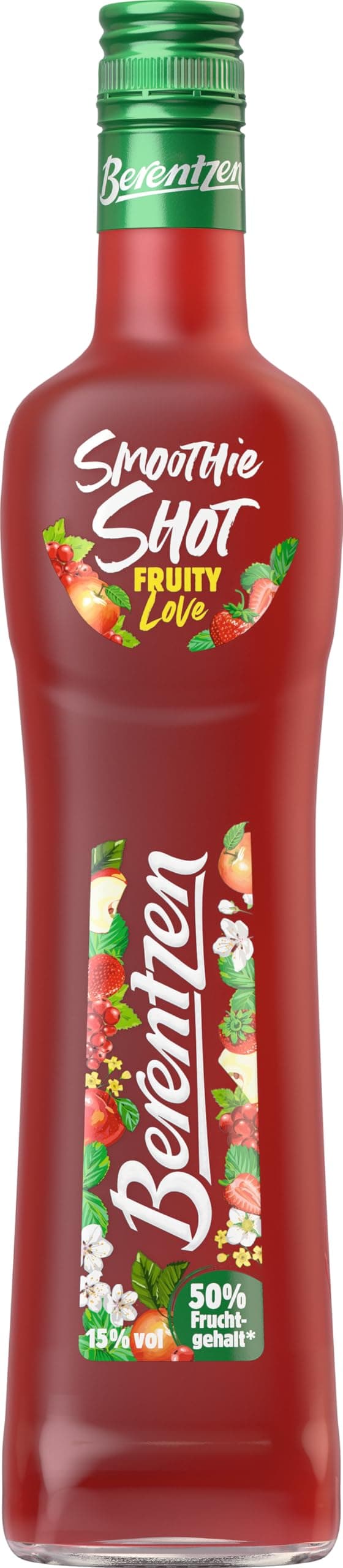Berentzen Smoothie Shot Fruity Love | Fruchtiger Genuss 🍓🍎🍒 | 0,5L | 15% Vol.