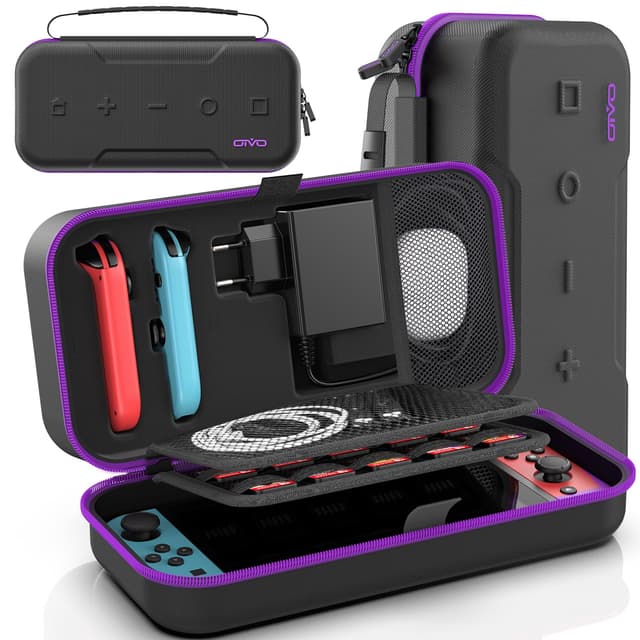 🎮 Switch Tasche für Nintendo Switch/Switch OLED, Lila