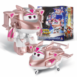 Super Wings Transformations-Flugzeug Supercharged Golden Girl Spiel-Figur für Kinder