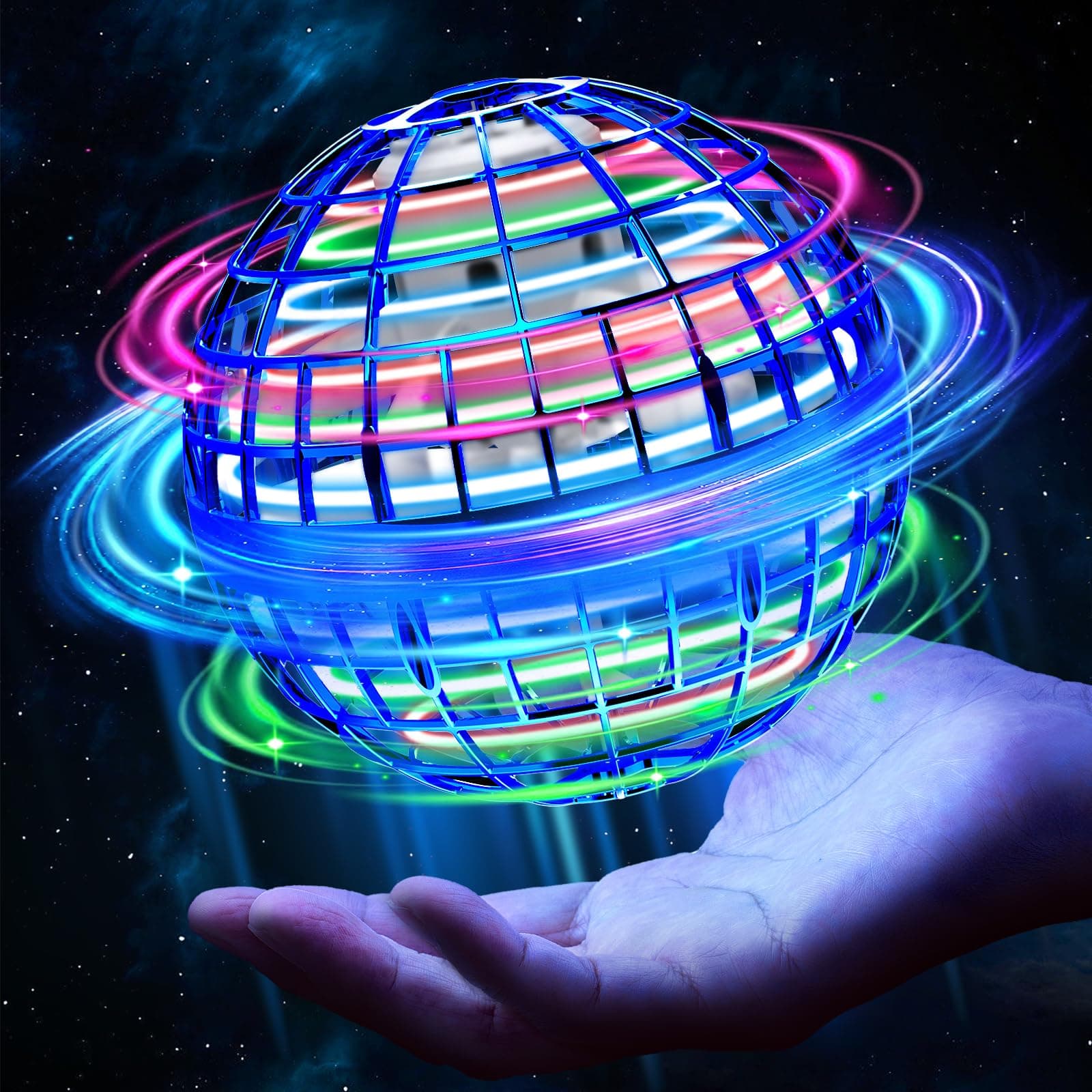 Fliegender Ball mit kühlen RGB Lichtern für Kinder und Erwachsene