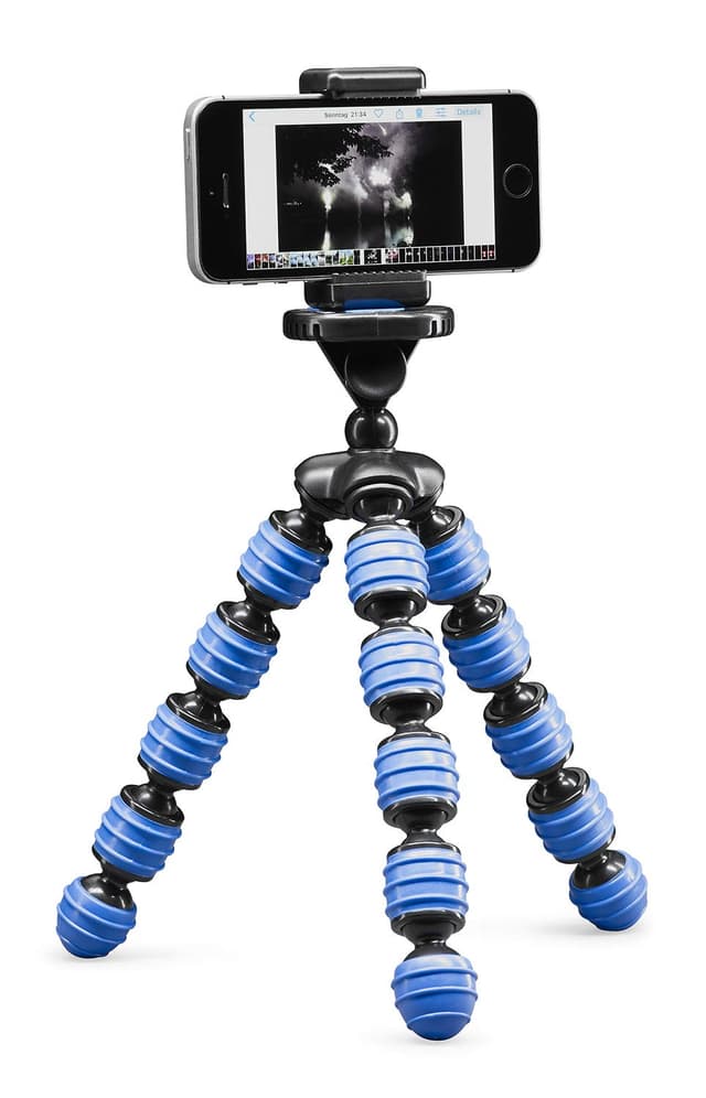 📸 CULLMANN - 50024 - ALPHA 350 Mobile - Blau - Flexibles Ministativ 📱