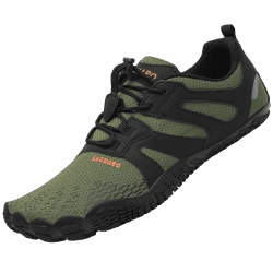👟 SAGUARO Barfussschuhe Herren & Damen 🌿 44 EU Grün | Sommer Zehenschuhe