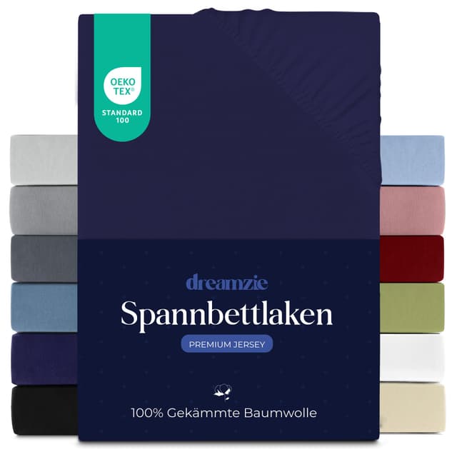 Dreamzie Premium Spannbettlaken 120x200 cm - Luxuriöser Komfort aus 100 % Baumwolle 😴