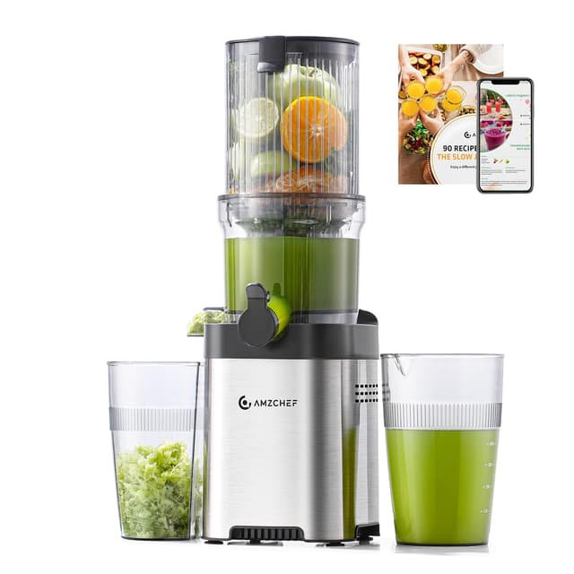 🍏🥕🍹 AMZCHEF Entsafter - Slow Juicer für Ganze Gemüse und Obst 🍹🥕🍏