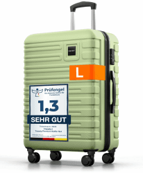 🧳 Travely Polycarbonat Koffer Groß 67cm L - 60L Innenvolumen - sehr robuster Hartschalenkoffer