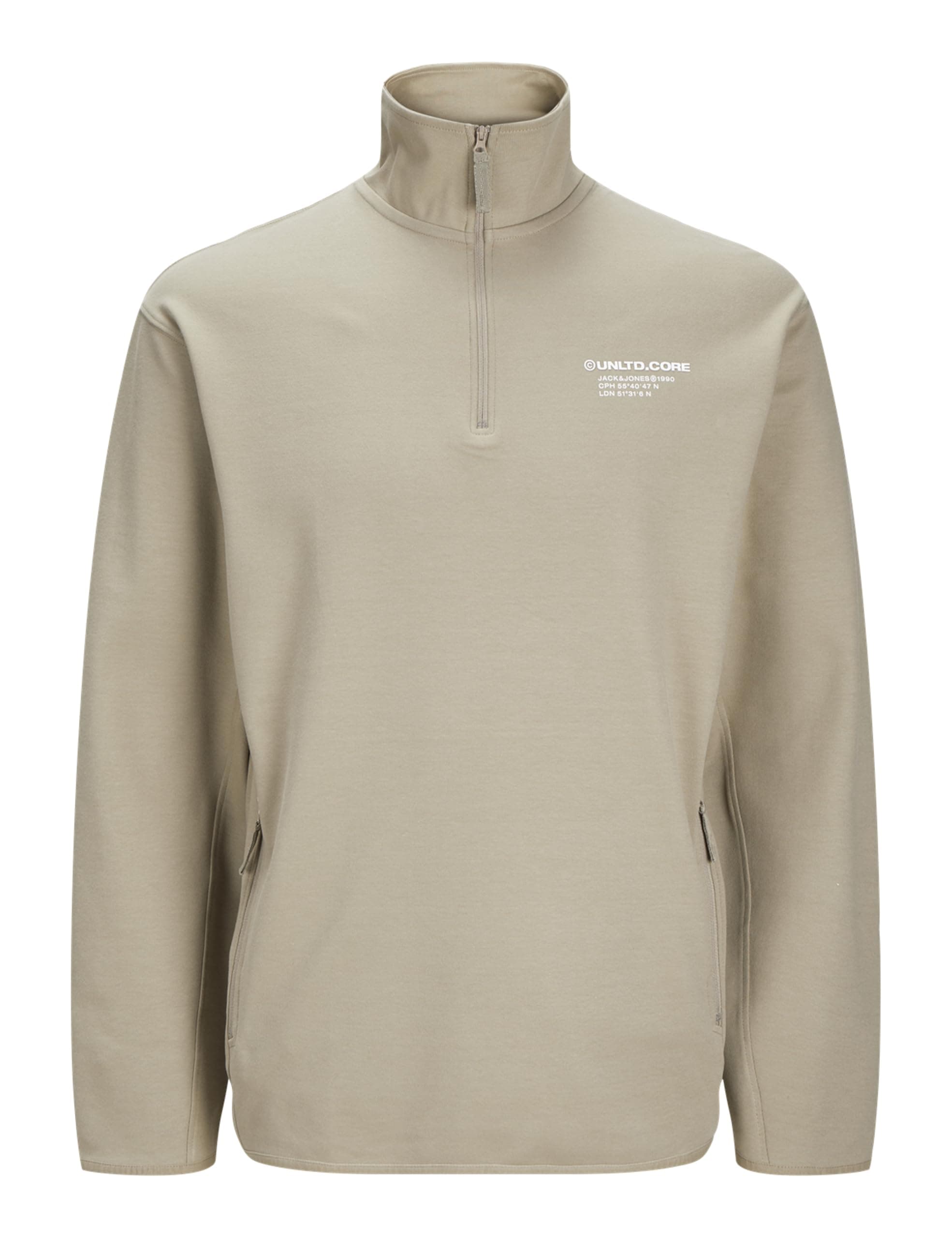 🔥 Mega Deal! JACK & JONES Herren Jcoaero Sweat Half Zip Sweatshirt L Silver Sage nur 16.8€