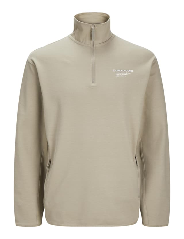 🔥 Mega Deal! JACK & JONES Herren Jcoaero Sweat Half Zip Sweatshirt L Silver Sage nur 16.8€
