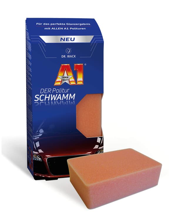 Dr. Wack A1 DER Politur SCHWAMM 🚗 Premium Schwamm zum Auto-Polieren