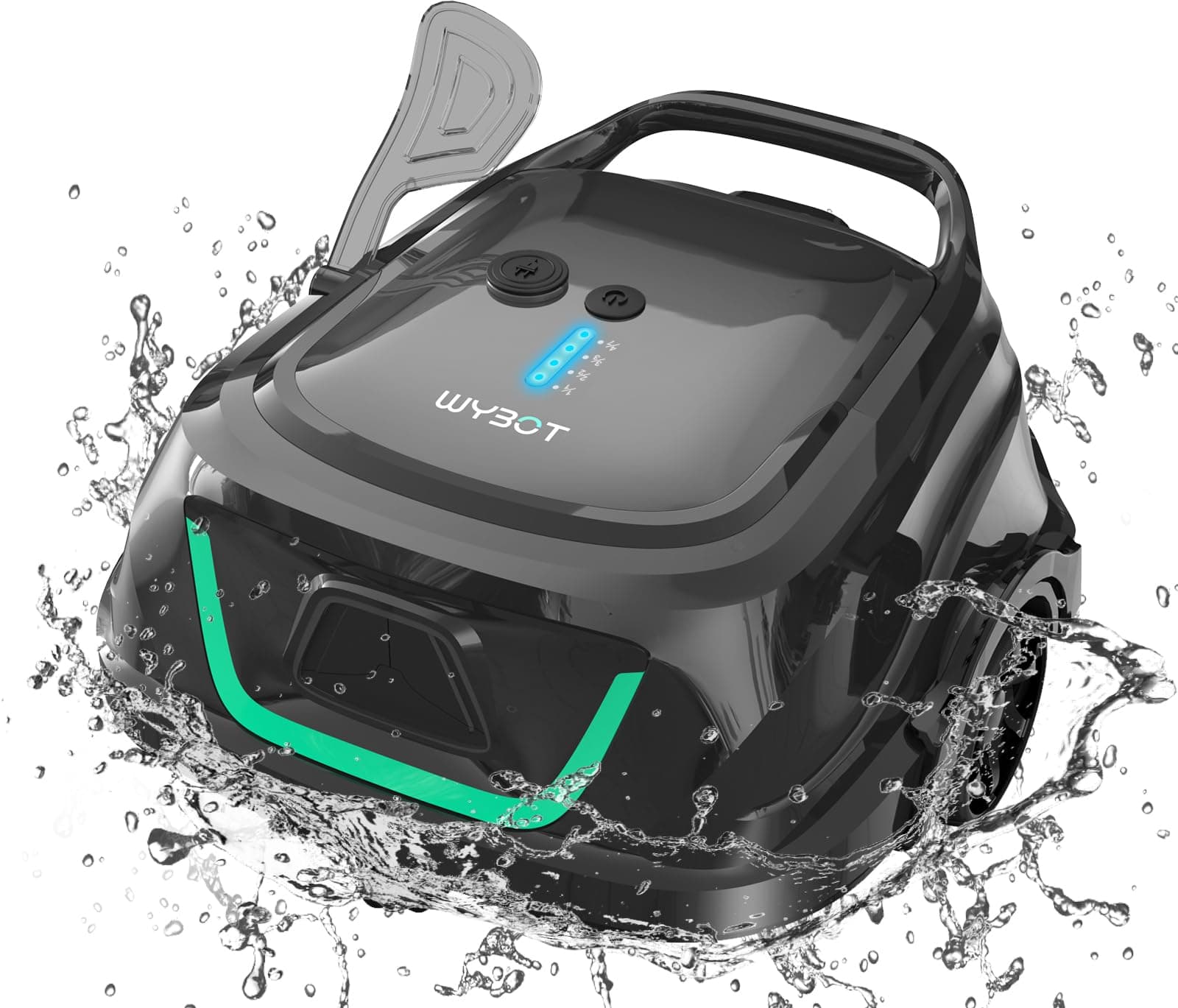 🌊🧹 WYBOT A1 Poolroboter Akku mit Dual-Filtersystem - 120 Min Ultra-Leise Reinigung für 100㎡ Pools 🌟