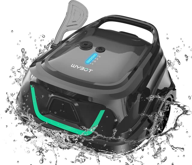 🌊🧹 WYBOT A1 Poolroboter Akku mit Dual-Filtersystem - 120 Min Ultra-Leise Reinigung für 100㎡ Pools 🌟