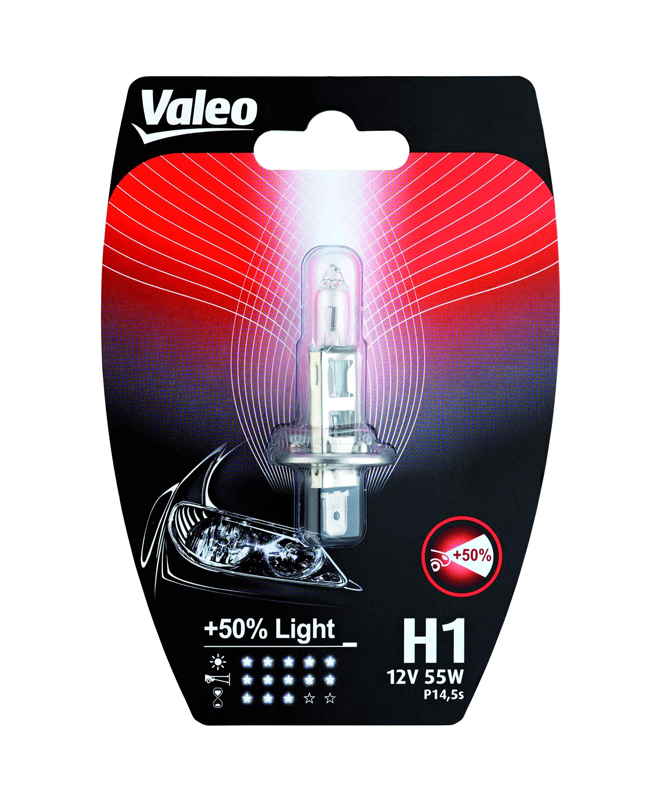 Angebot: Valeo Halogen Glühlampe, H1-+ 50% Licht-Blister x1, 32502 🚗💡