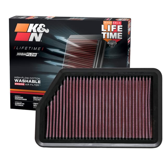 K&N 33-2451 Motorluftfilter: Hochleistung, Prämie, Abwaschbar, Ersatzfilter