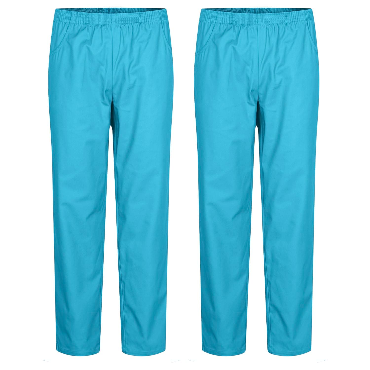 MISEMIYA - Packung 2 Stück - Unisex SANITÄRHOSE - MEDIZINISCHE Uniformen SANITÄR Uniformen Arbeitshose - Ref. 8312 * 2 Stück XL Cyan 👩‍⚕️🩺