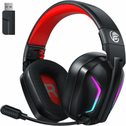 Fachixy FC300 Wireless Gaming Headset - Verlustfreie USB Schnittstelle 2.4GHz & Bluetooth 🎮
