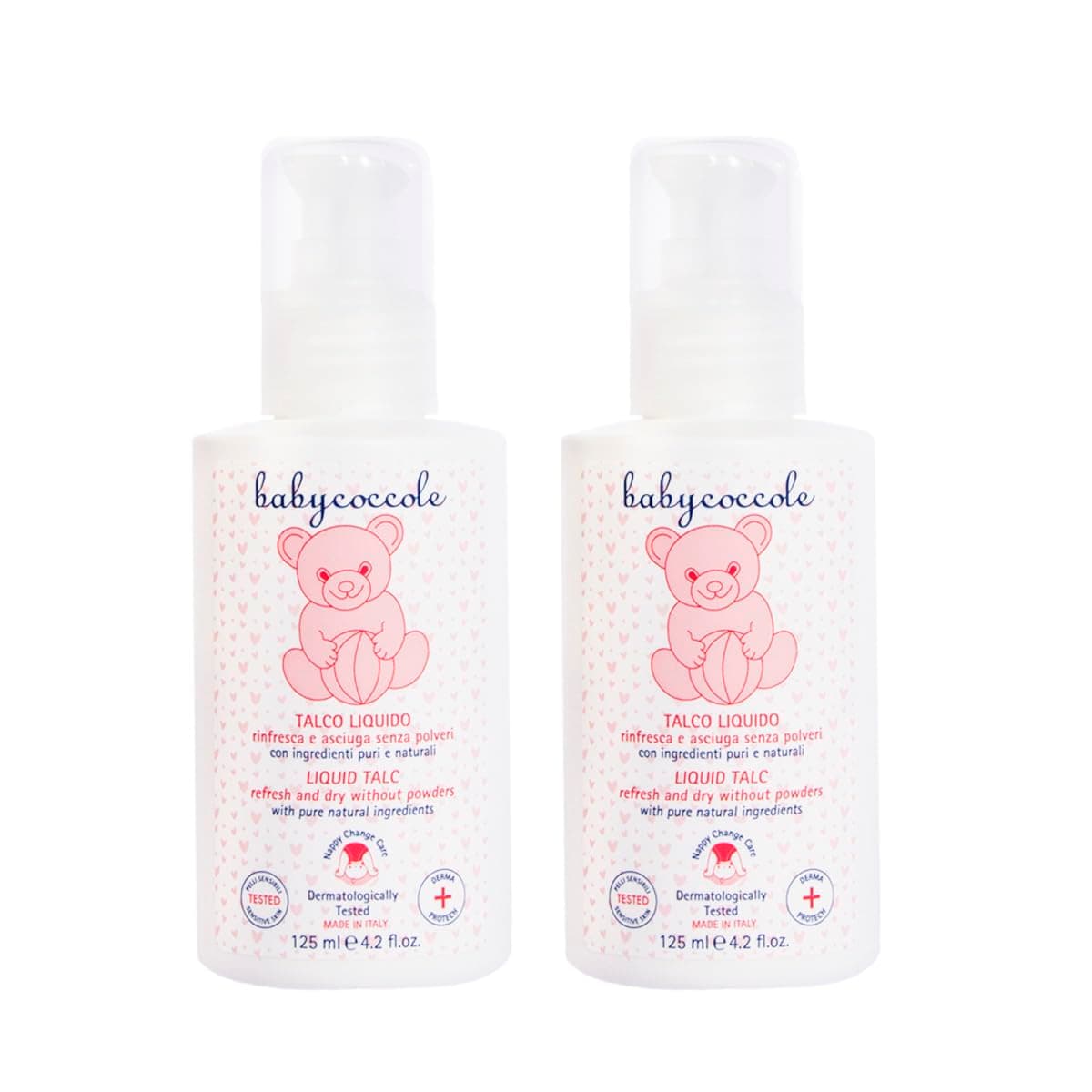 👶🛁 Babykuschel-Set 2 Stück - Flüssiger Talkumpuder - Kein Talkum