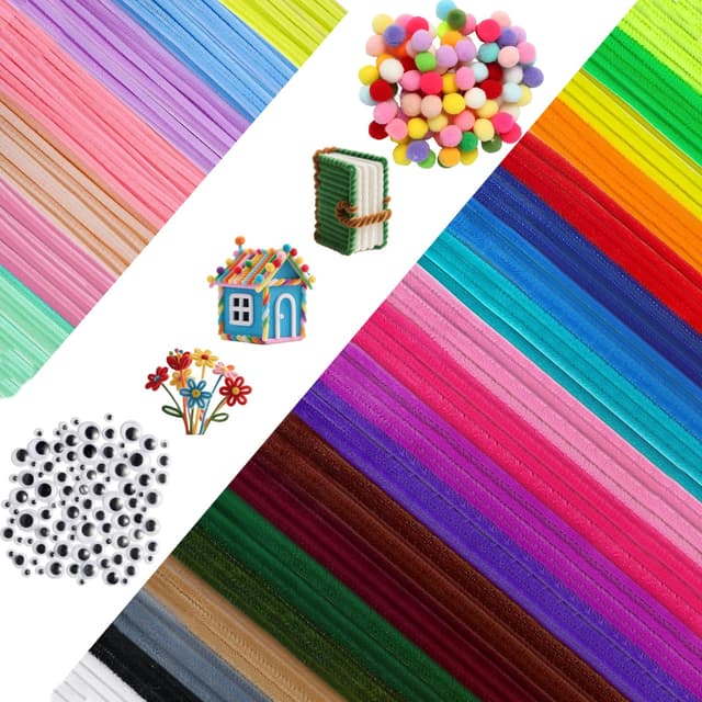 Kreatives Bastelset mit Pfeifenreinigern für DIY-Projekte 🎨