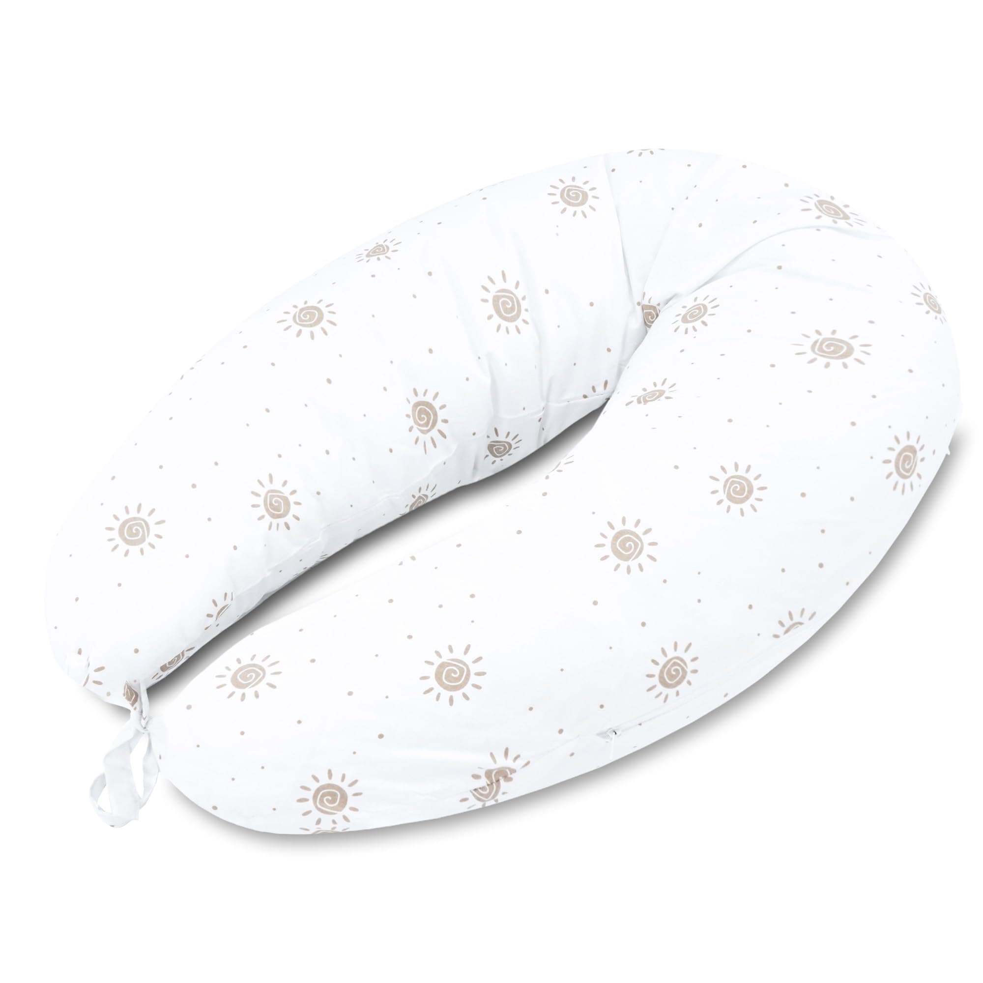 Totsy Baby Seitenschläferkissen 190 cm Komfortkissen 🌙 - Schlafkissen mit Bezug Seitenschläfer Kissen Body Pillow Seitenschlafkissen mit Reißverschluss Sonne Kissen Sonne