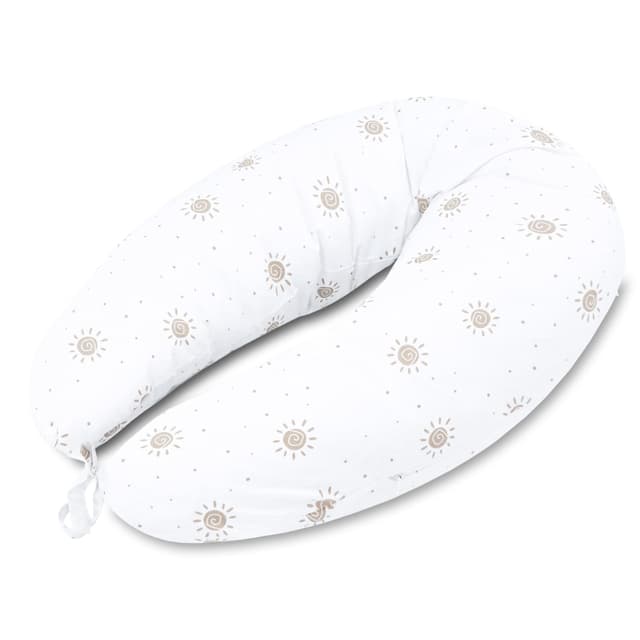 Totsy Baby Seitenschläferkissen 190 cm Komfortkissen 🌙 - Schlafkissen mit Bezug Seitenschläfer Kissen Body Pillow Seitenschlafkissen mit Reißverschluss Sonne Kissen Sonne