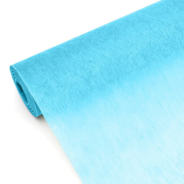 Yuragim Vlies Tischläufer Blau, 30 cm x 25 m 🎉🌸🎊