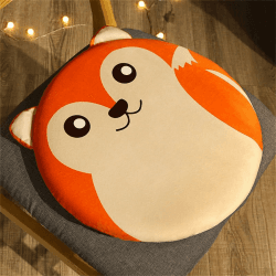Uixxducc Sitzkissen Kinder, Cartoon Tier Runde Stuhlkissen 💺🦊