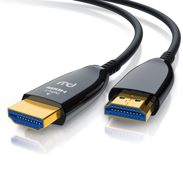 CSL - HDMI Kabel 2.1 Glasfaser - 8K 120Hz – 4k 240Hz - 20m optisches Kabel – HDR10+ - 3D eARC CEC – HDCP 2.3 - HDMI Kabel Ultra High Speed