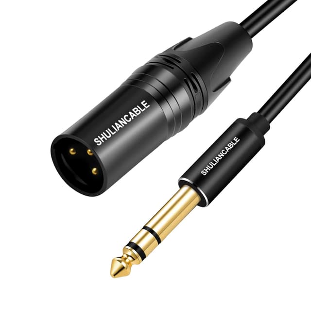 🔊 SHULIANCABLE XLR auf Klinke 6,35 mm, 3-pol XLR Kabel Verbindungskabel 🎤