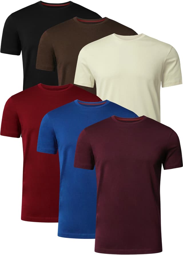 🏋️‍♂️👕🔥Vollzeit SPORTS® Tech 6Er-Pack Sortierte Kurzärmlige Herren-T-Shirts 🚚🎉