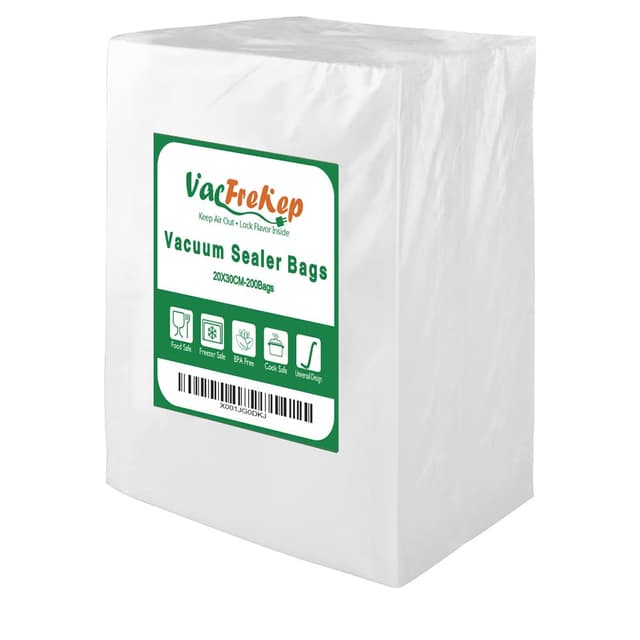 🛍️ VacFreKep 200 Beutel 20x30cm Vakuumier Beutel 🍲