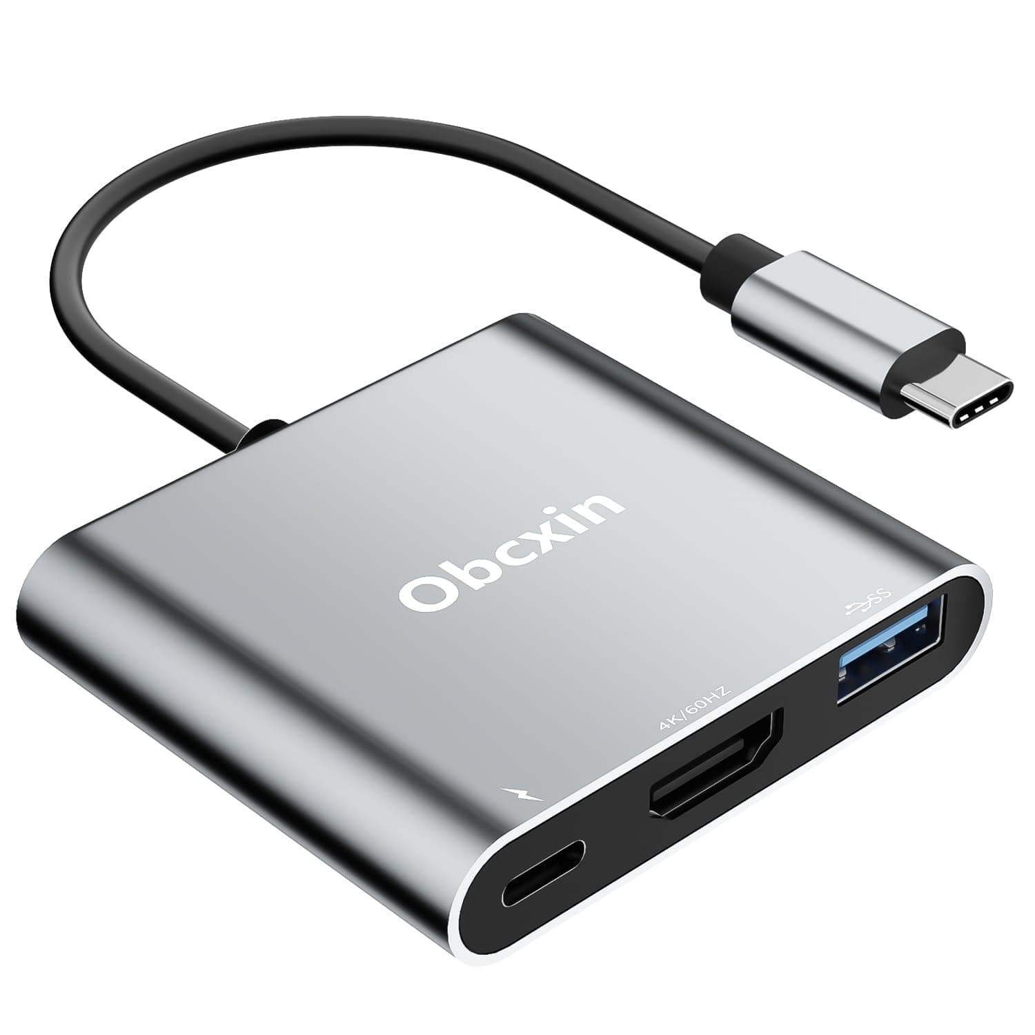 🔥 Obcxin USB C auf HDMI Adapter - 4K@60HZ & 100W PD - Multi Port Digital AV Converter