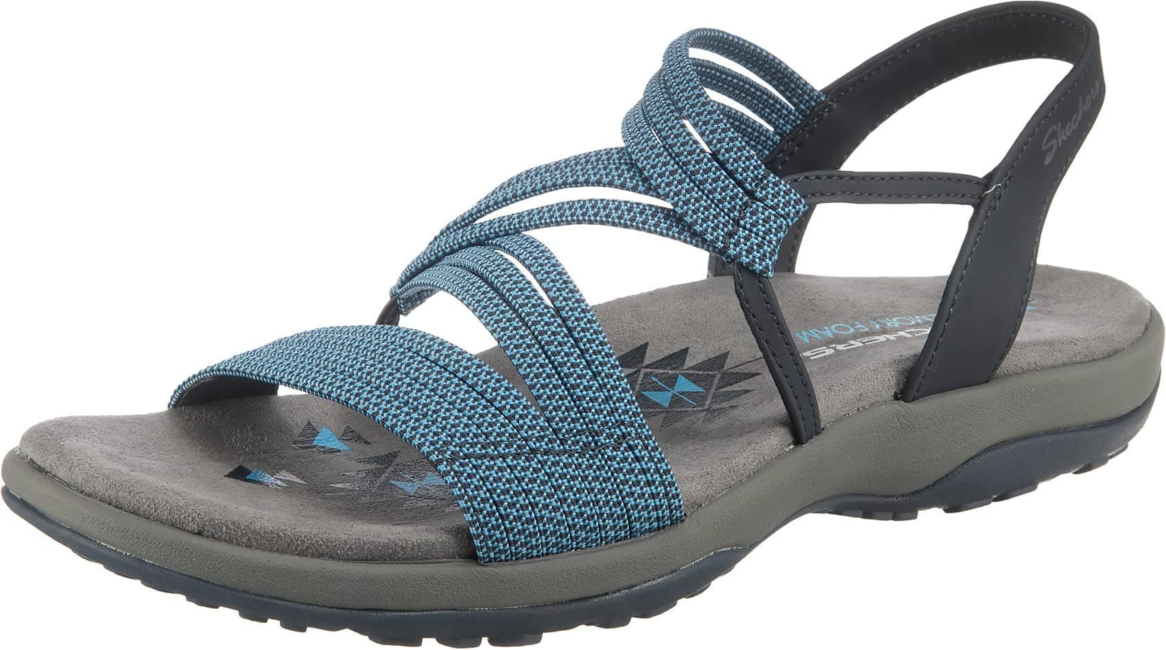 Skechers Damen Sandale 38 EU Navy Gore 🌞👡