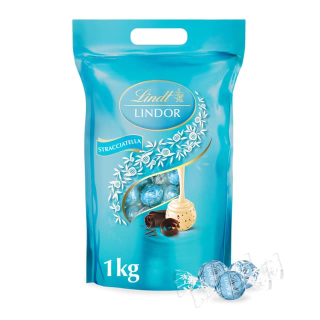 Lindt LINDOR Schokoladen Kugeln Stracciatella | 1 kg Beutel 🍫😋