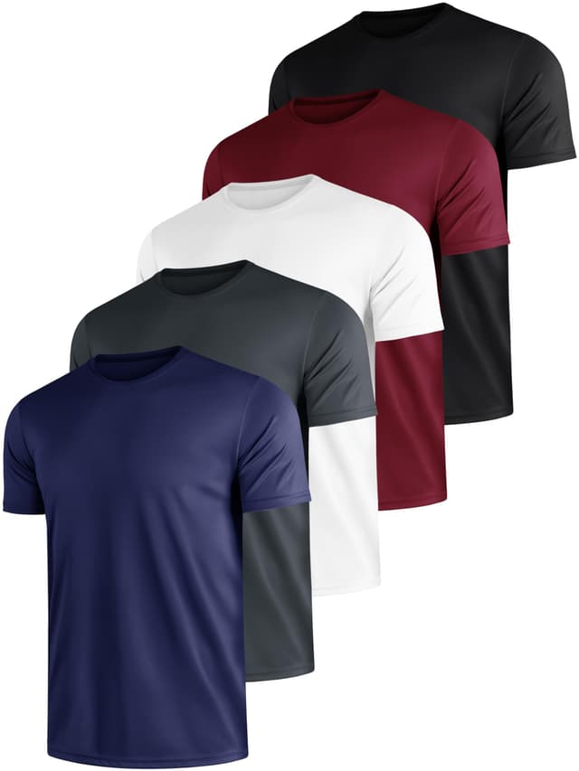🏋️‍♂️ E-LIINJOYE 5er Pack Sport Herren Tshirts Angebot! 🚴‍♂️