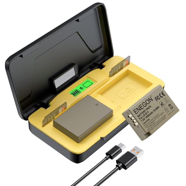 ENEGON LP-E17 20W Dual-Akku-Schnellladegerät-Set 📸🔋